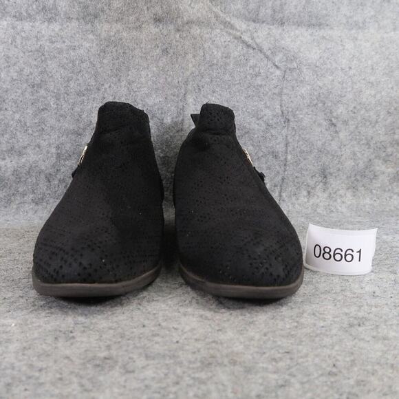 Dr Scholls Shoes Womens 6 Bootie Fashion Casual Comfort Black Zip Fabric Classic - Picture 4 of 14